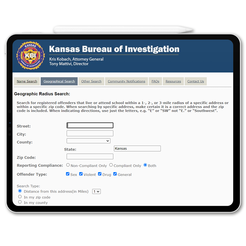 kansas offender look up